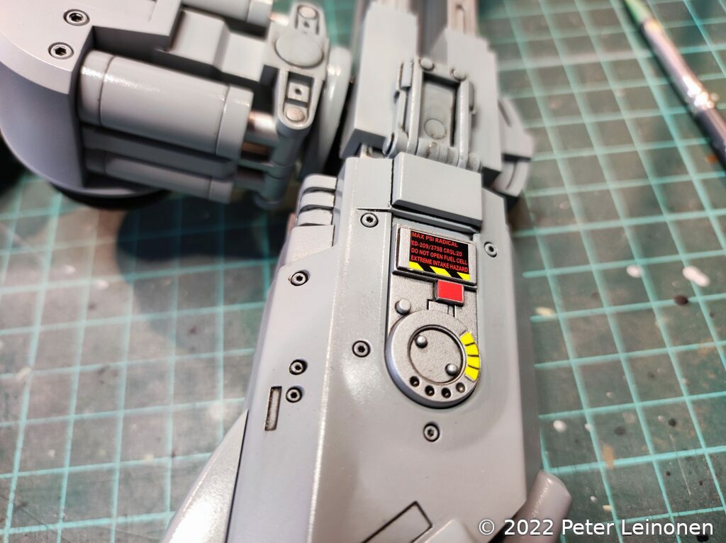 Adding decals to the legs